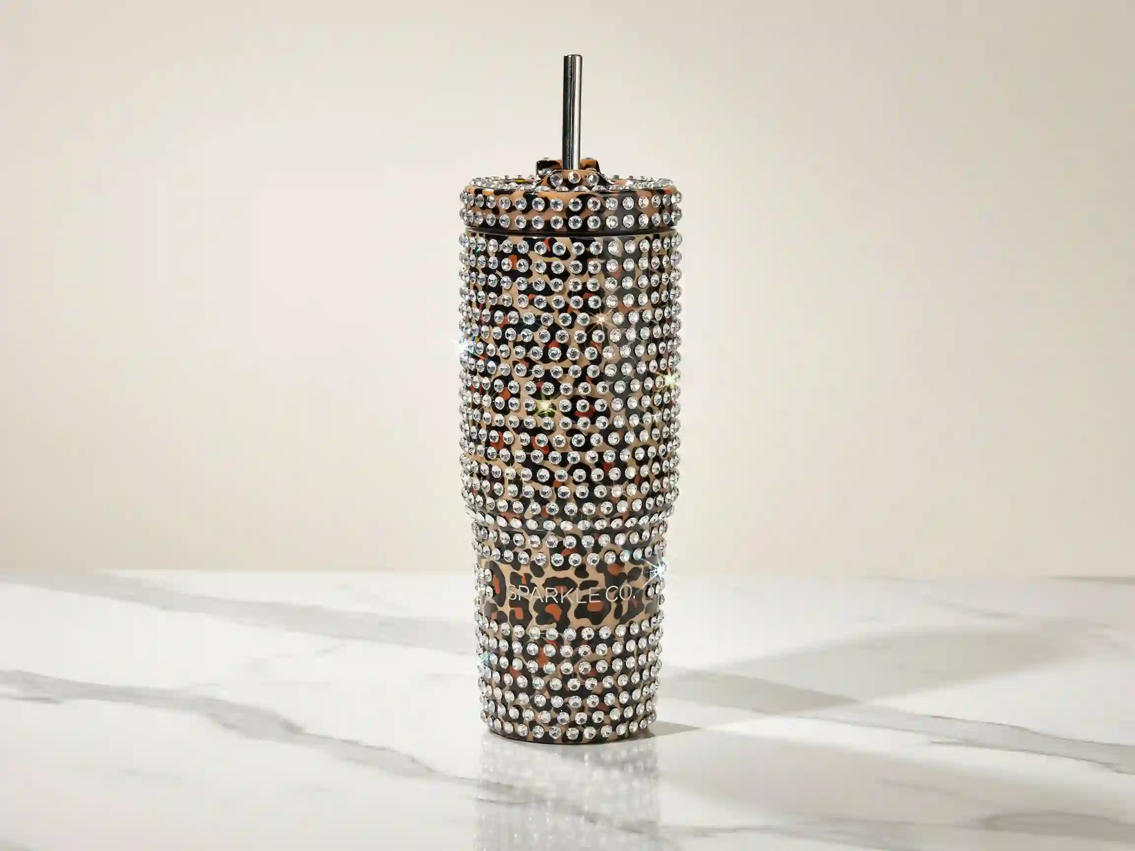 cheetah print bedazzled tumbler, bedazzled cheetah print nails, rhinestone cheetah wall art DIY