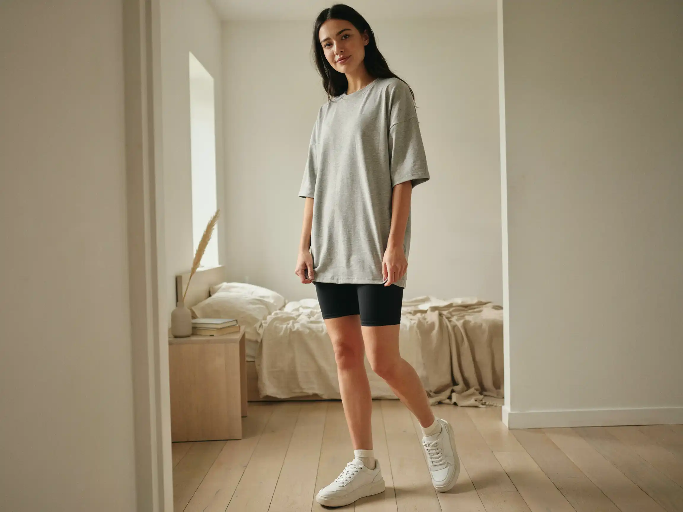 jersey outfit ideas baggy jeans, jersey dress with biker shorts, jersey with mini skirt outfit