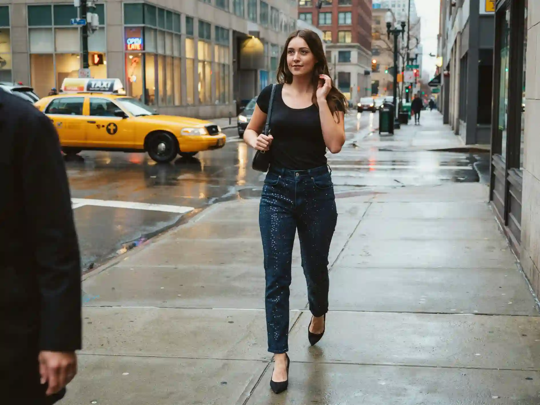 calça jeans com brilho look de festa, calça jeans com pedrarias, customizar calça jeans com brilho