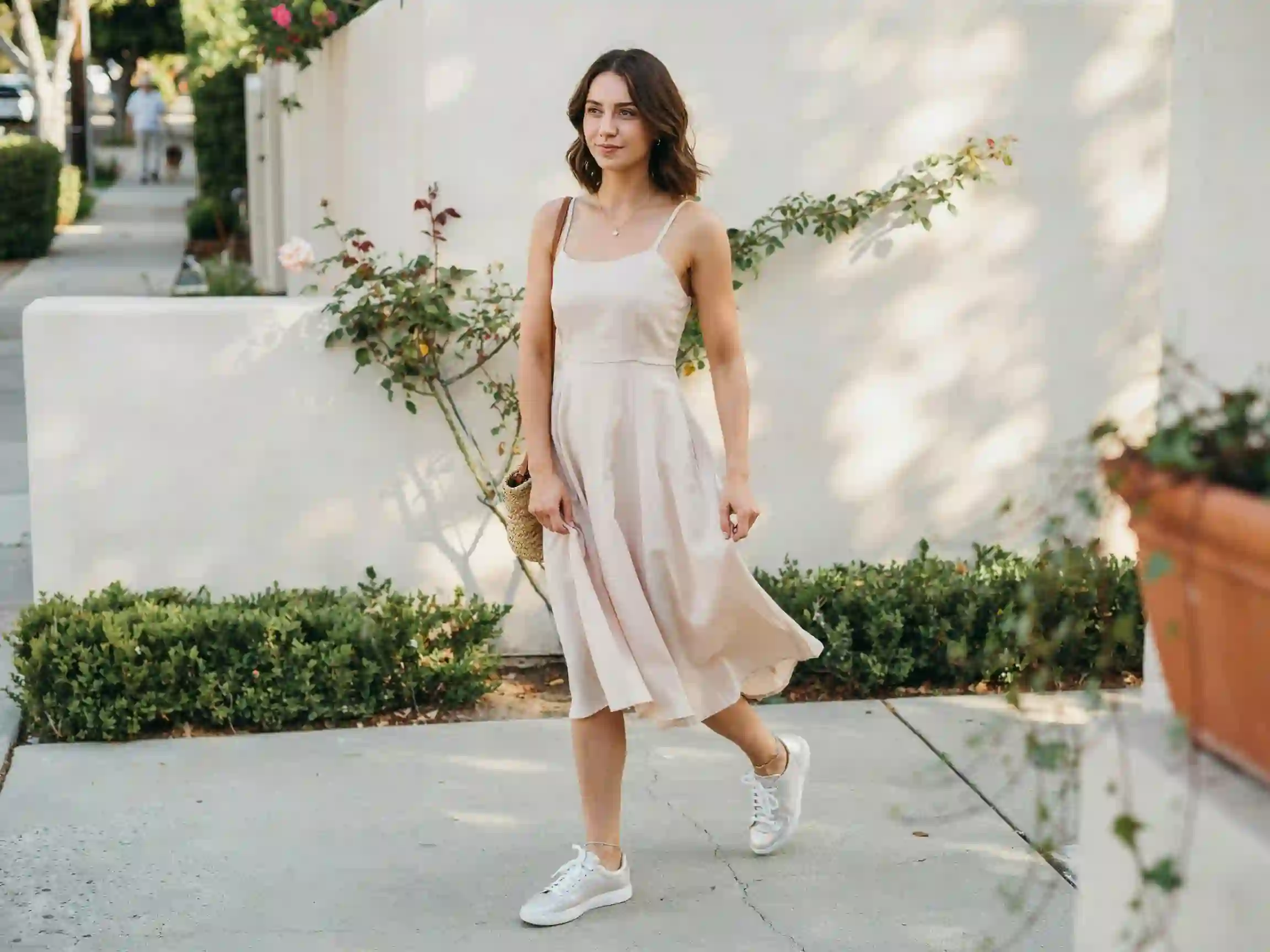 pearlized vans outfit with jeans, pearlized vans outfit dress, how to style pearlized sneakers