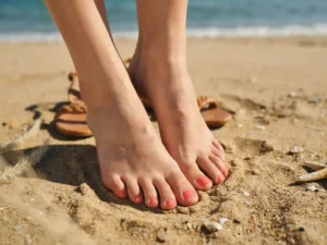 summer toe nails 2026 coral pedicure, cherry red summer toe nails 2026, polka dot toe nail art 2026