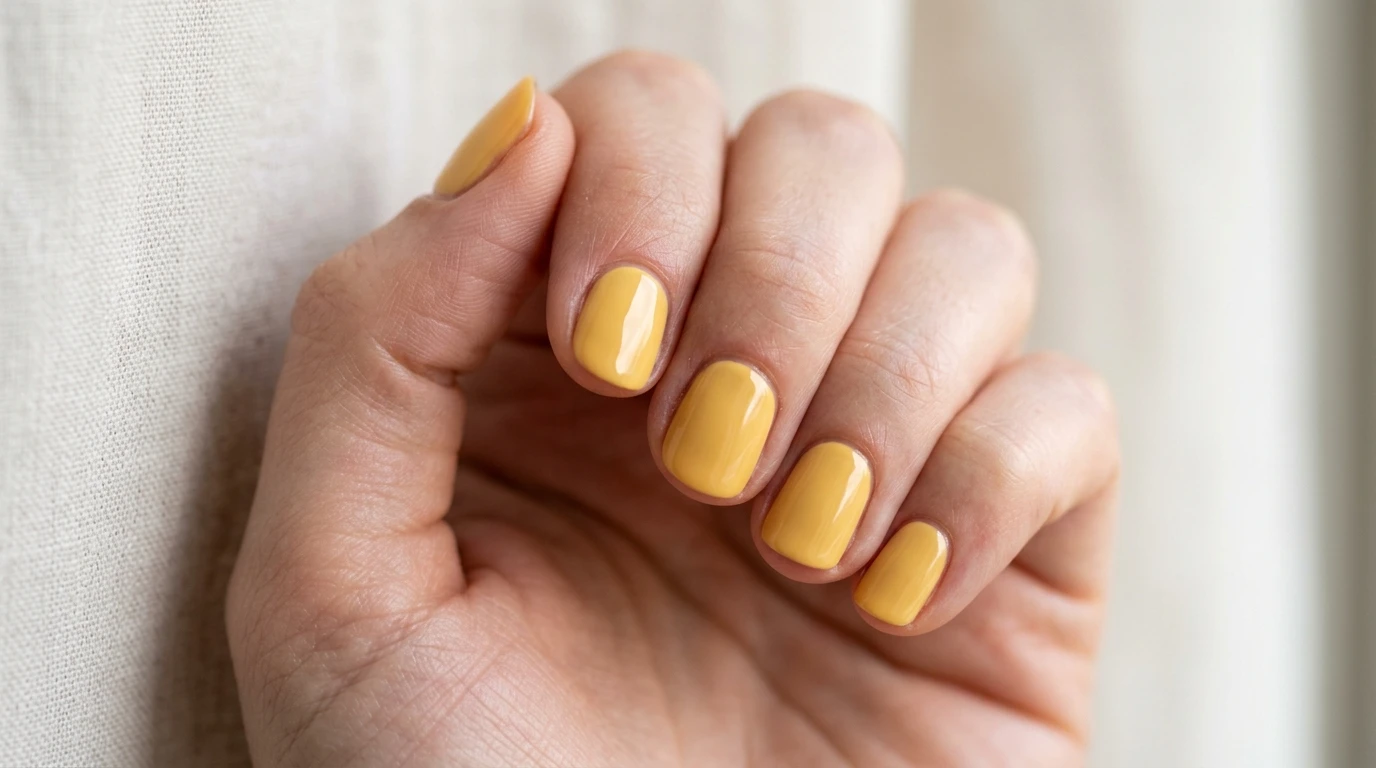 cute simple summer nails in milky white