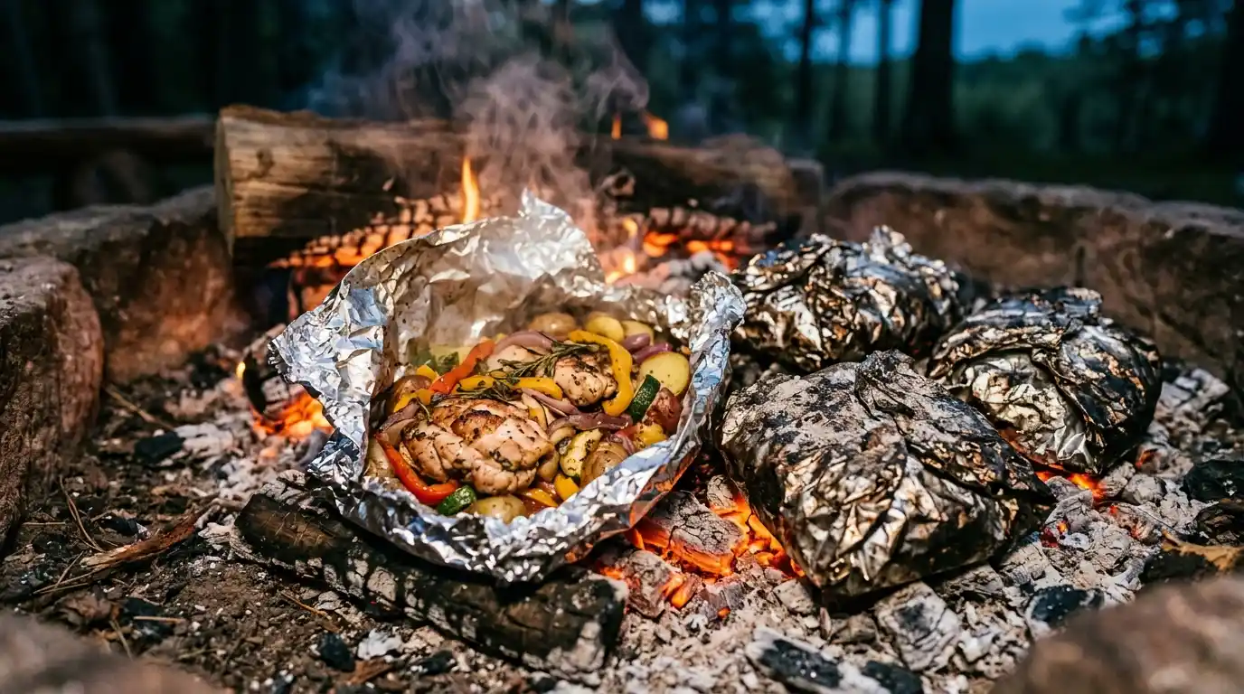 camping food ideas foil packet dinners