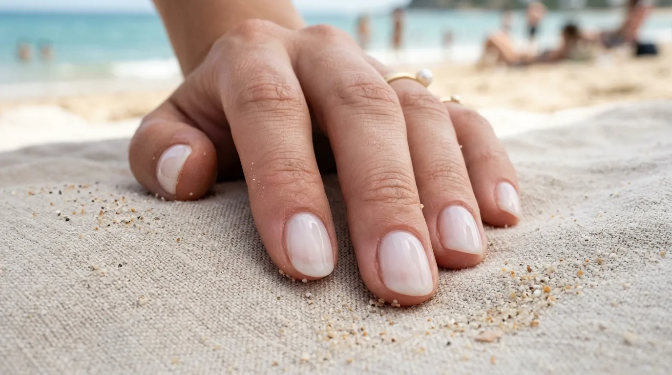nail ideas for summer in warm coral