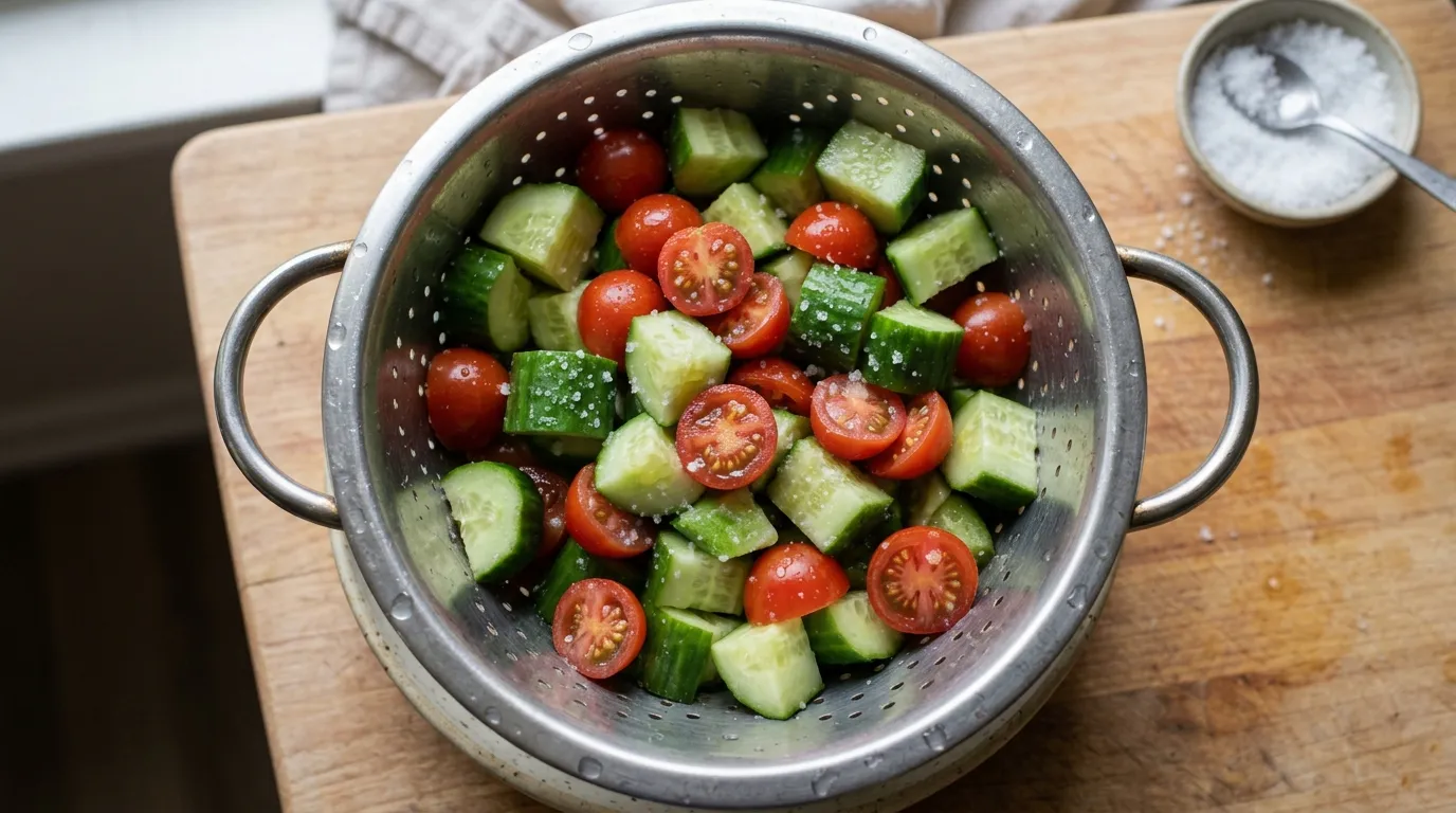 greek pasta salad recipe in a serving bowl