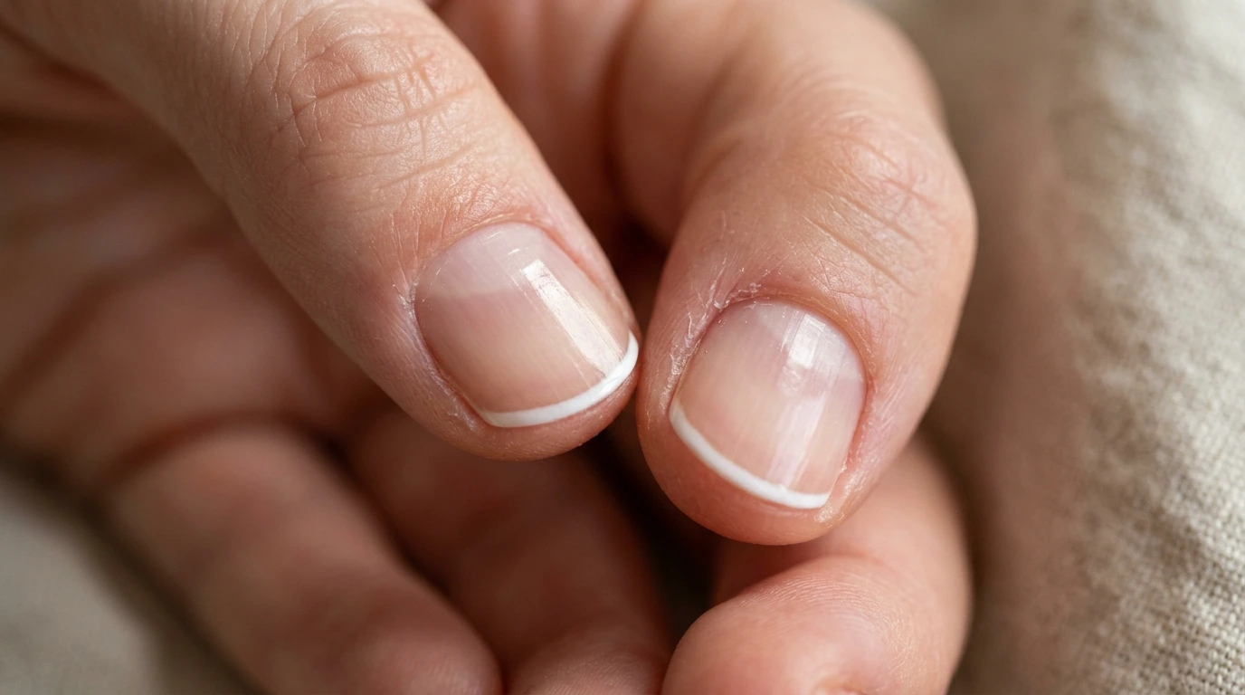 cute simple summer nails in milky white