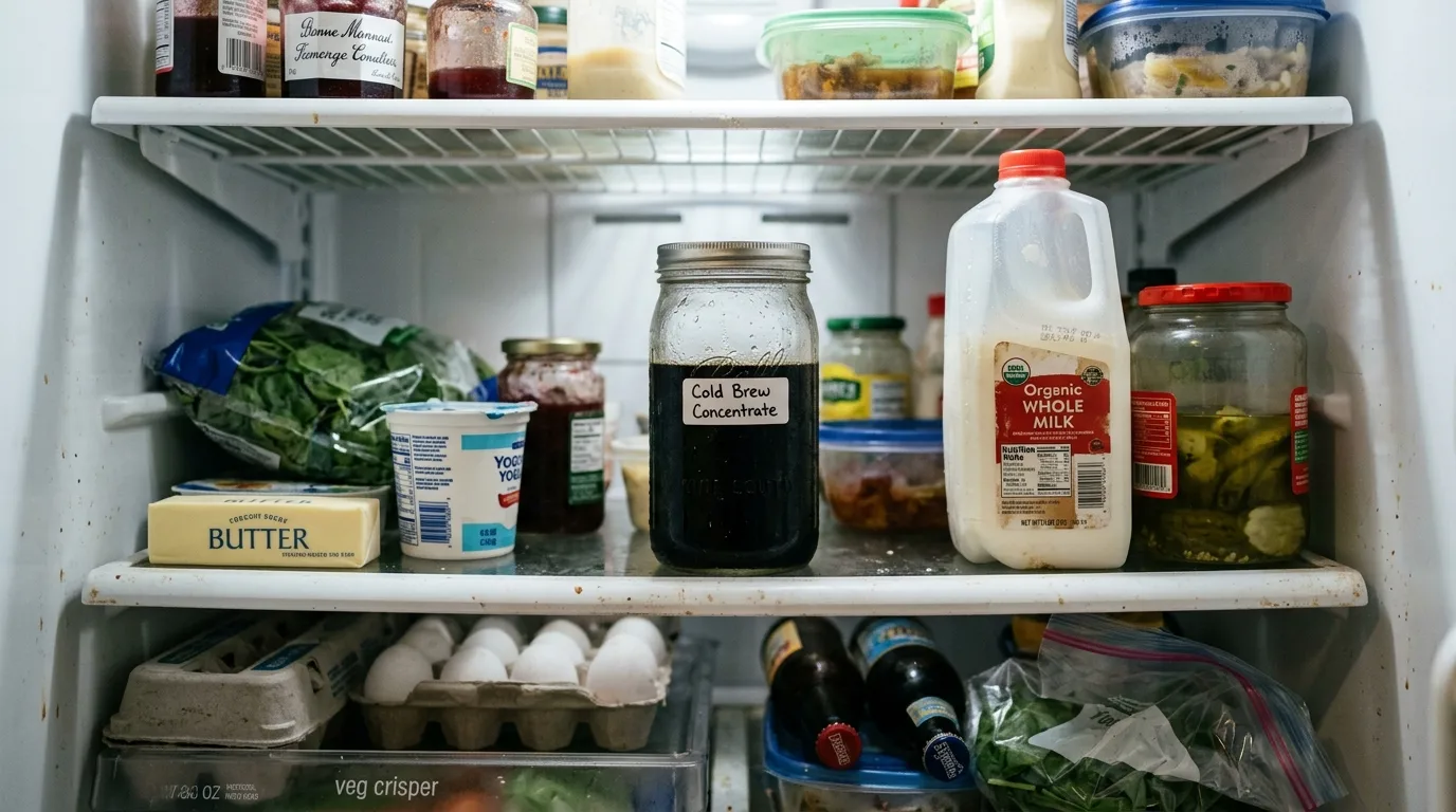 instant coffee iced coffee recipe in a tall glass