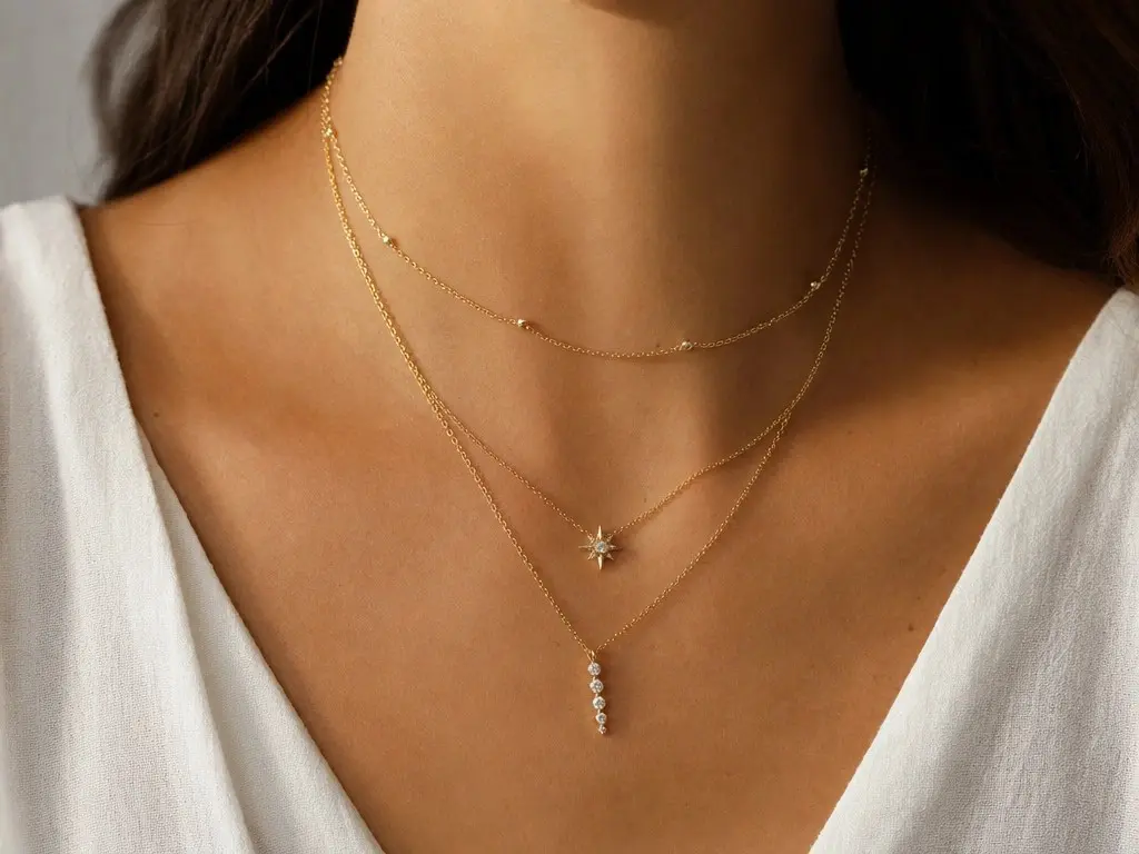 bijoux tendance colliers superposés, bijoux tendance grandes créoles, bijoux dorés tendance