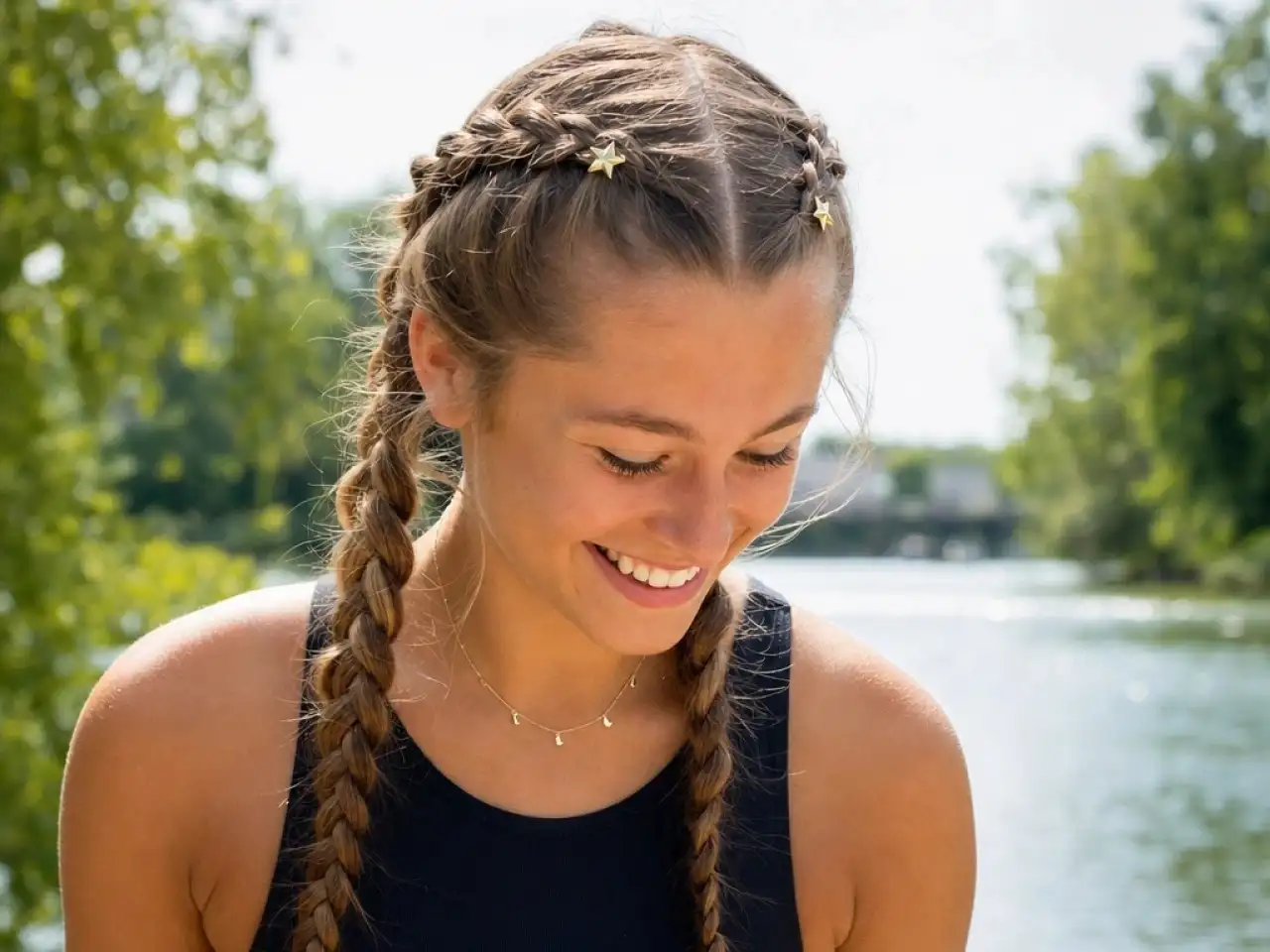 Fourth of July hairstyles, easy Fourth of July hairstyles, Fourth of July hairstyles with ribbon