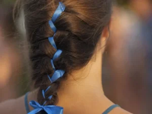 Fourth of July hairstyles, easy Fourth of July hairstyles, Fourth of July hairstyles with ribbon
