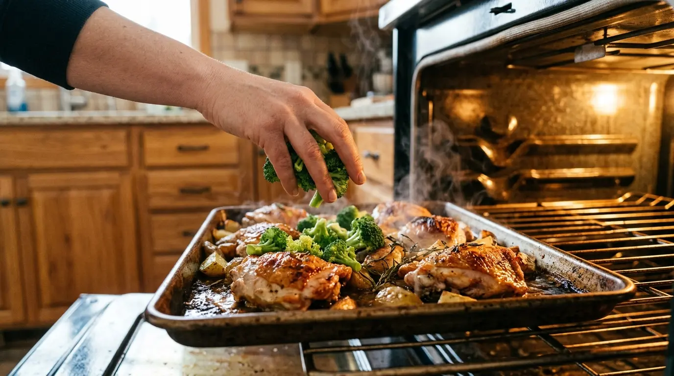 sheet pan chicken dinners thighs and potatoes, sheet pan chicken dinners fajita tray, sheet pan chicken dinners greek with feta.