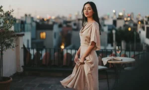 outfit soirée été robe midi, outfit soirée été combinaison, accessoires tenue de soirée été.