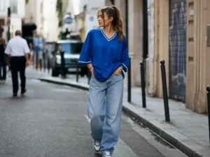 maillot de foot france look jean baggy, maillot de foot france porté en robe, maillot de foot france look supporter