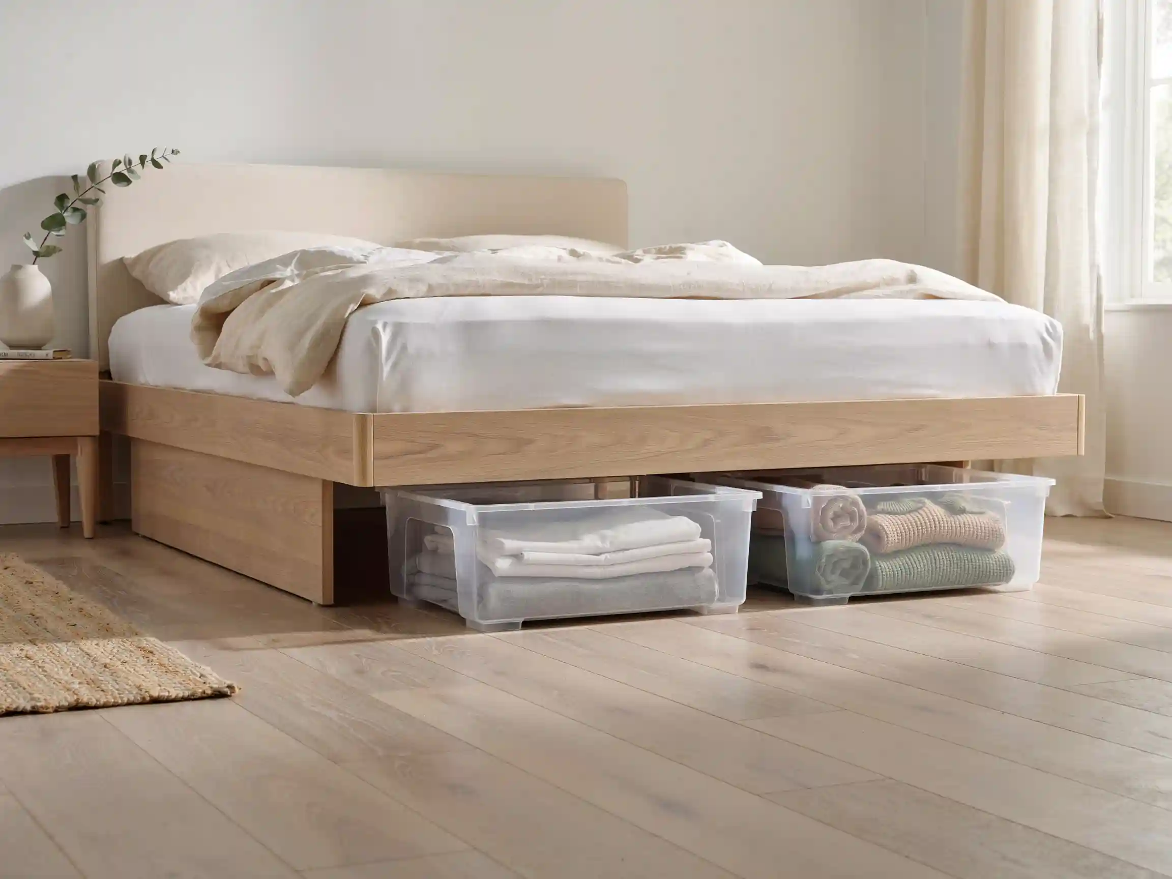 comment ranger sa chambre lit fait, ranger sa chambre dressing organisé, rangement sous le lit chambre