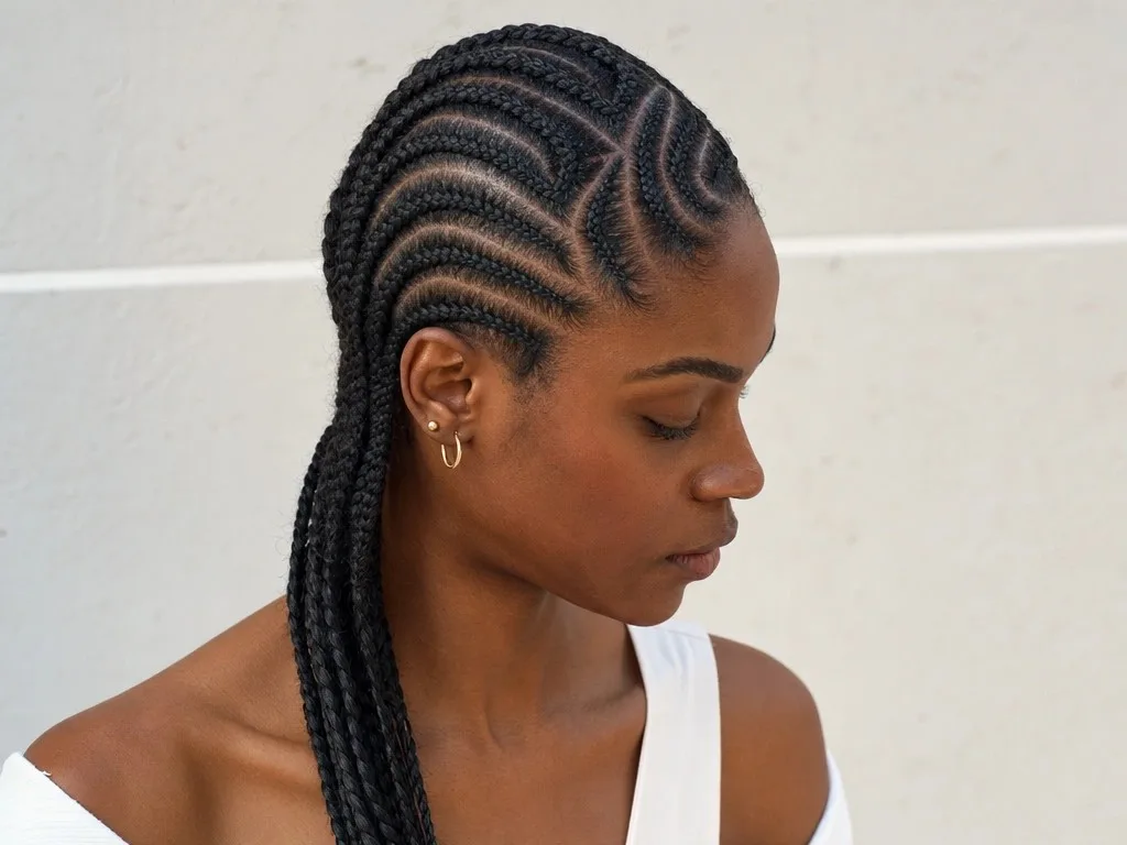 coiffure afro naturel volumineux, coiffure afro box braids, coiffure afro twist-out boucles.