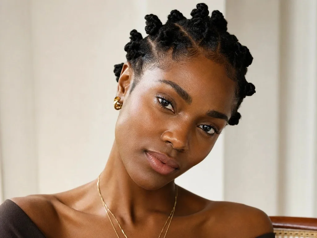 coiffure afro naturel volumineux, coiffure afro box braids, coiffure afro twist-out boucles.