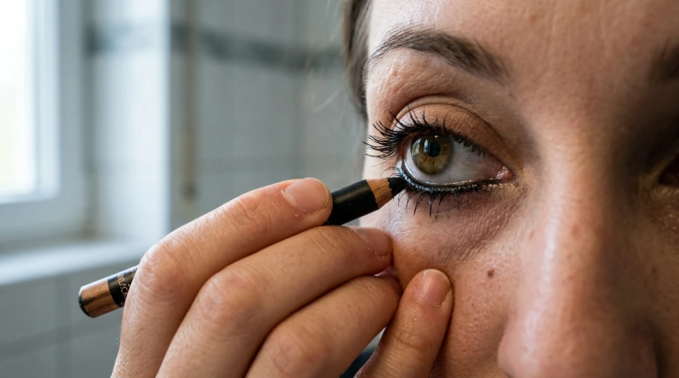 2. Waterline packed with black