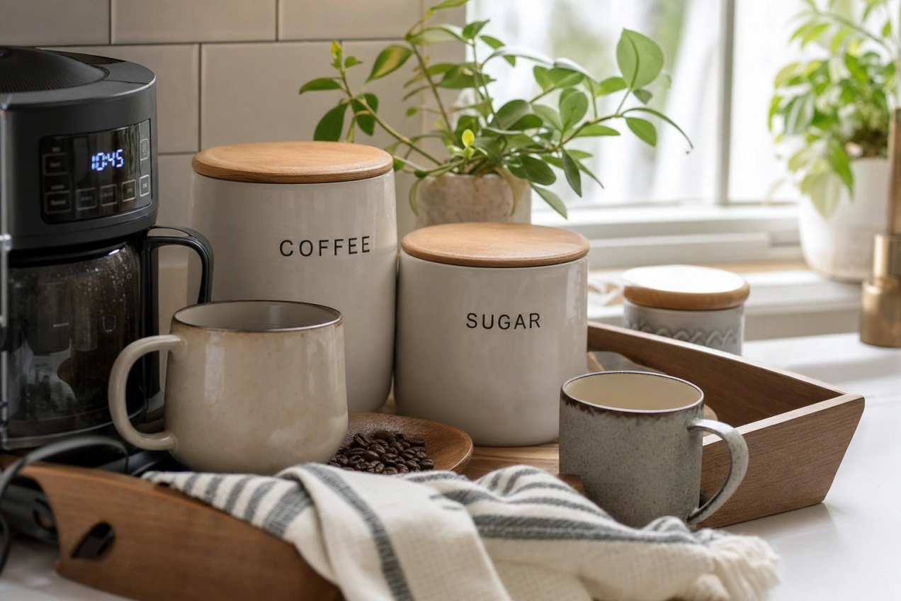 coffee station ideas home, small coffee station setup, coffee bar counter inspiration