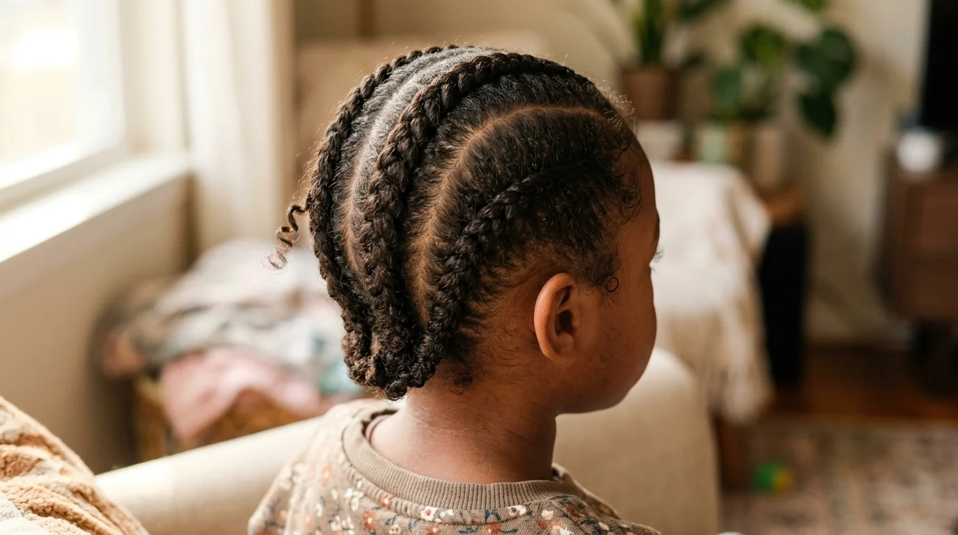 6. Boxer braids, two Dutch braids straight back