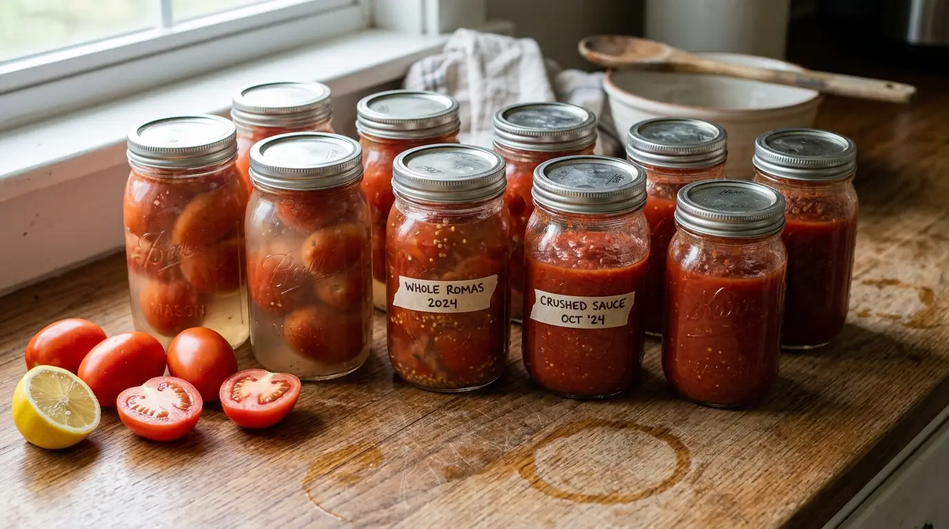 8. Green tomatoes, pickled