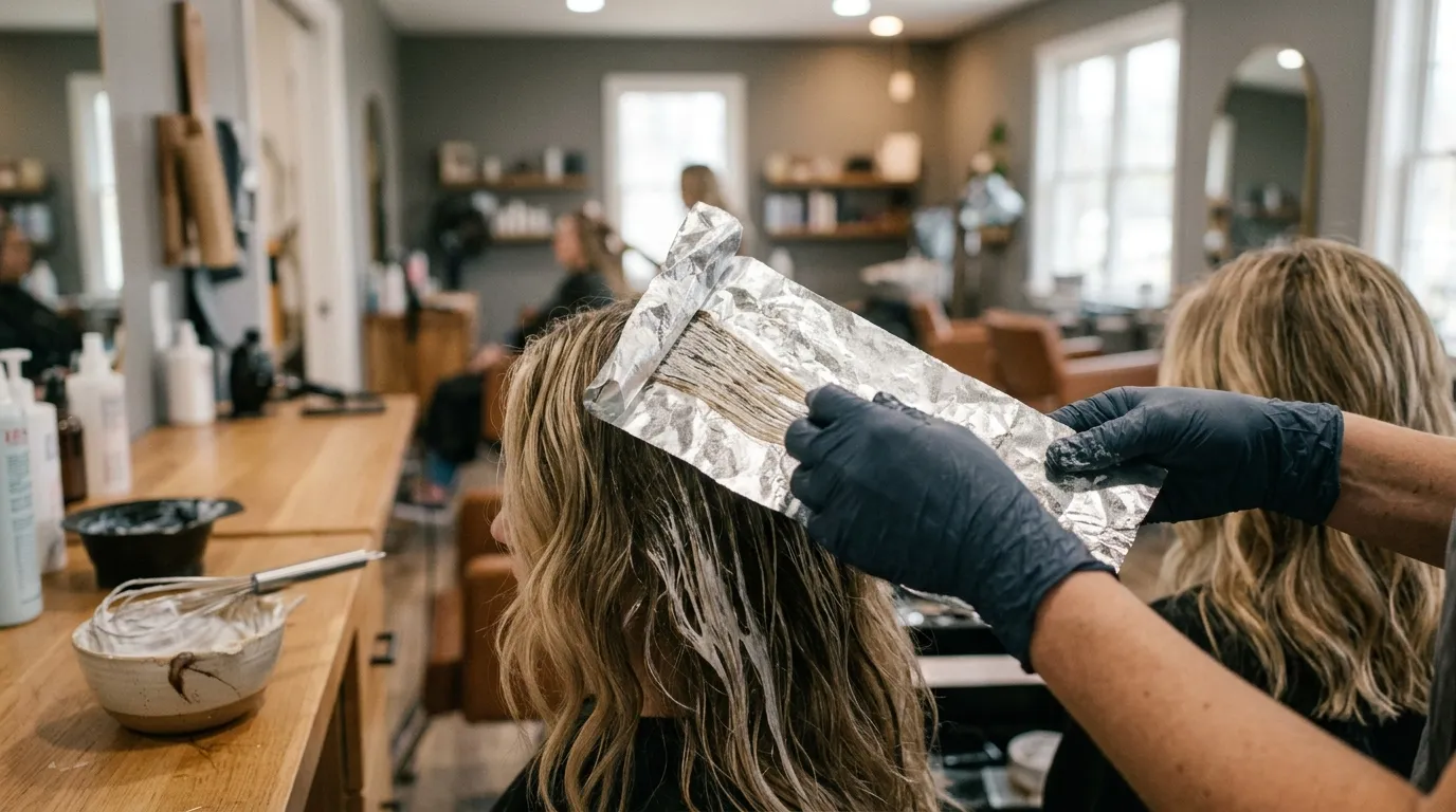9. Foil the sections, do not freehand them