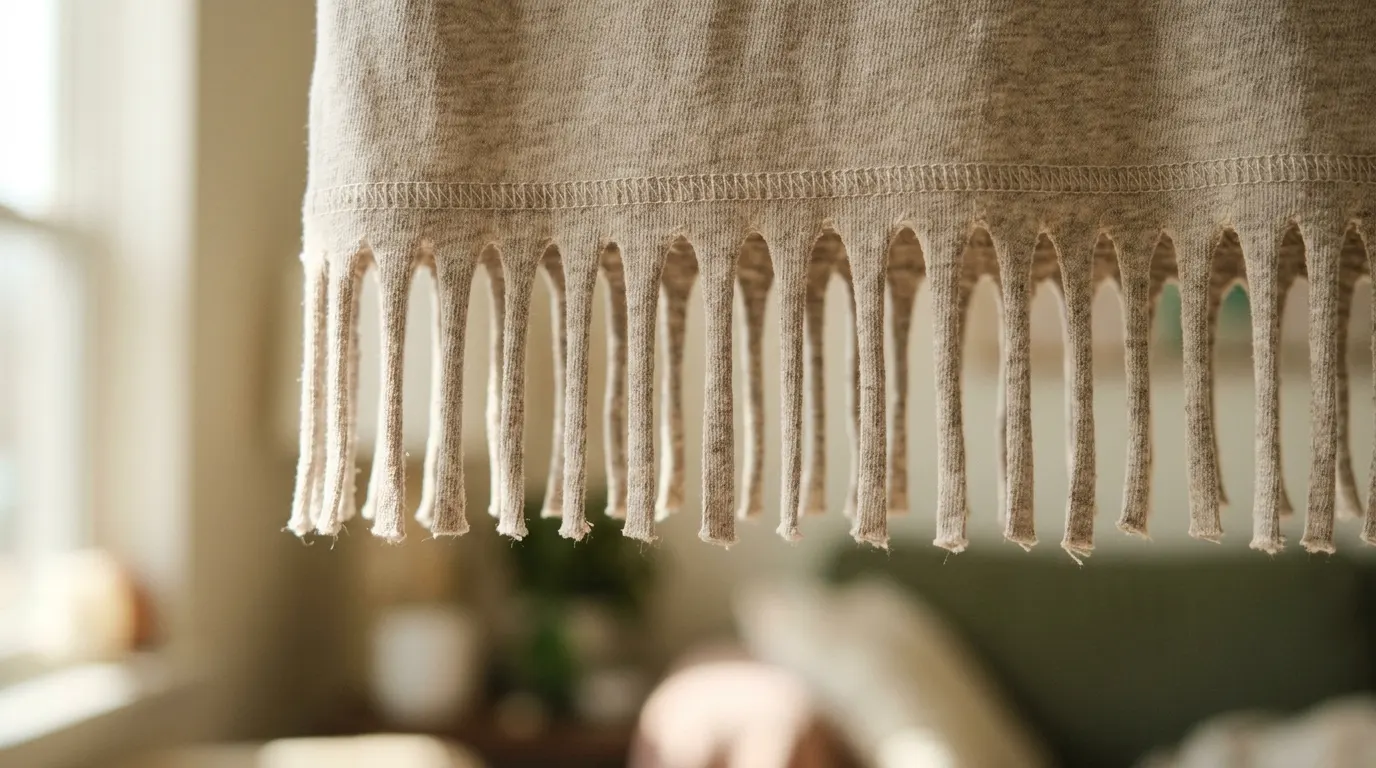 8. Fringe hem