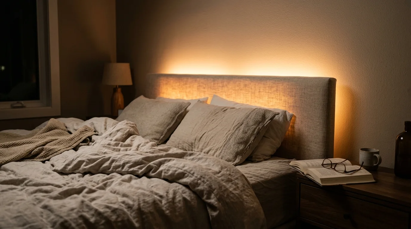 diy room decor fabric wrapped headboard