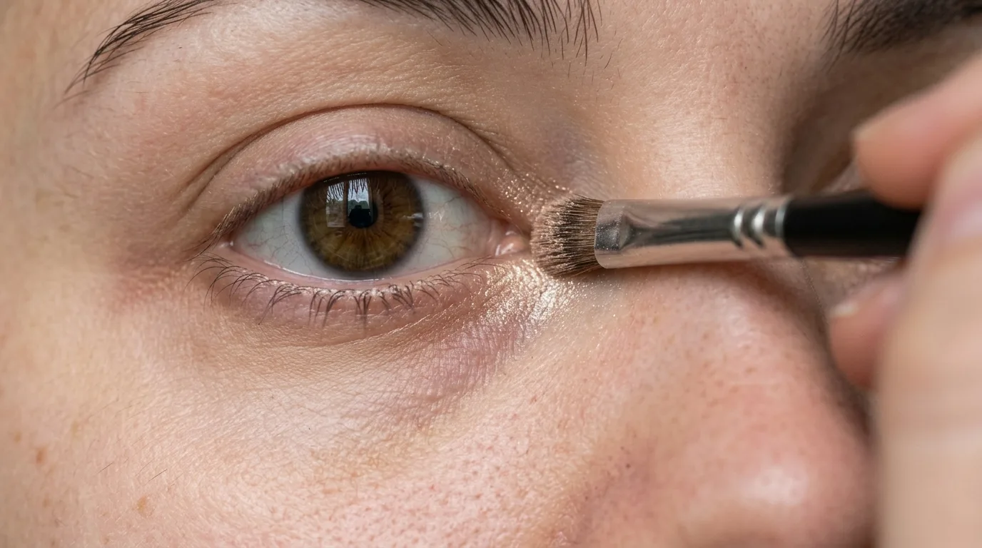 no lashes makeup look with tightlined