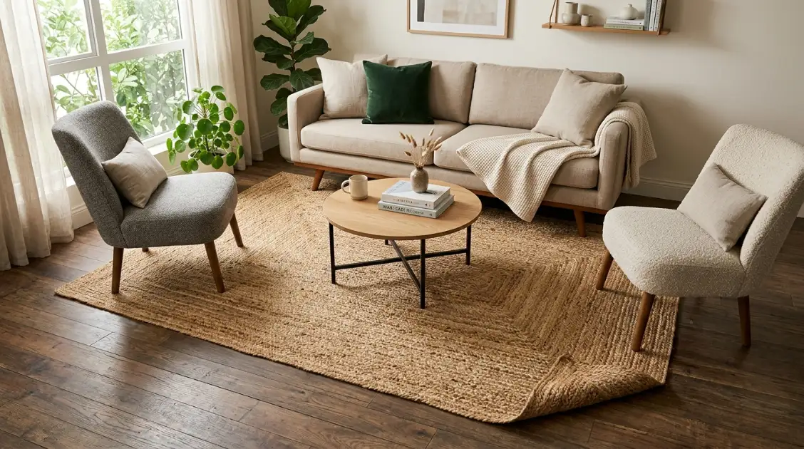 3. Add a proper large rug