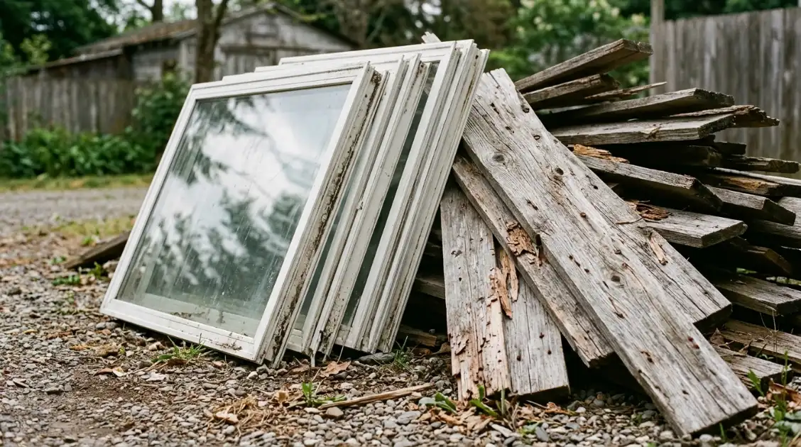 8. Reclaimed interior wood is free if you ask
