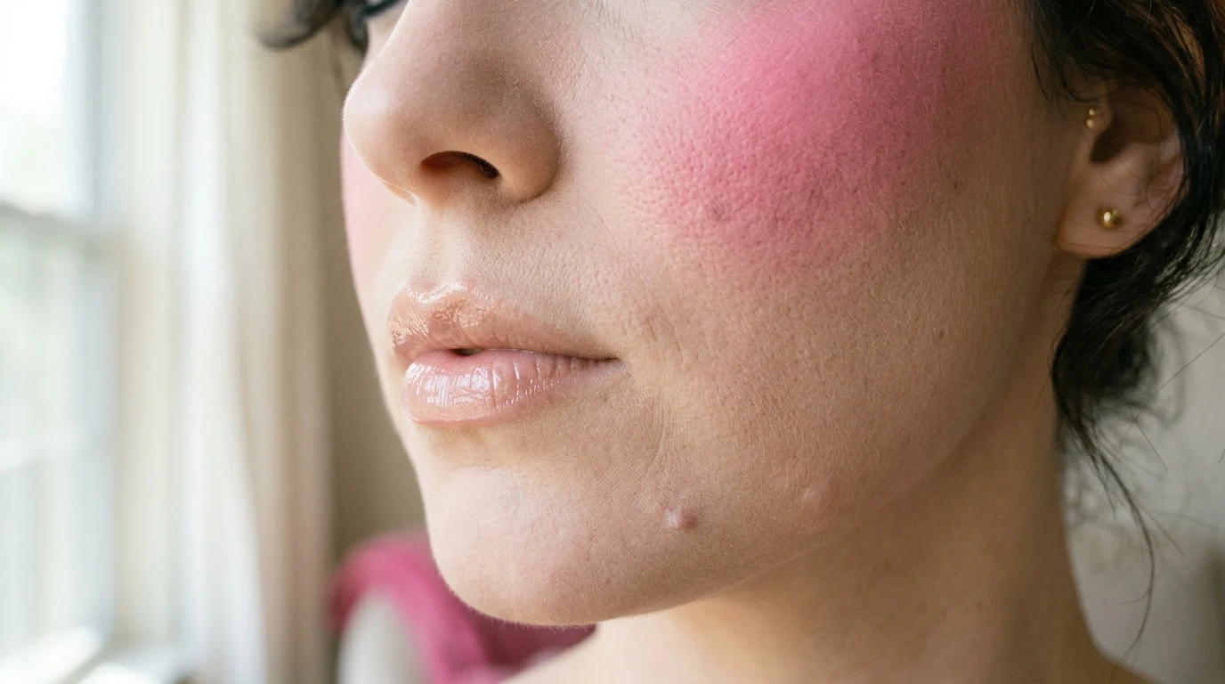 9. Bold blush, high and round