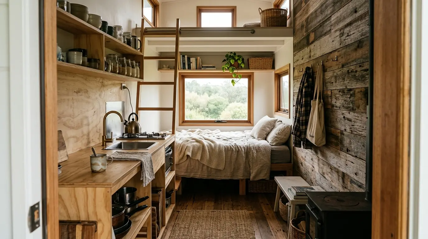 8. Reclaimed interior wood is free if you ask