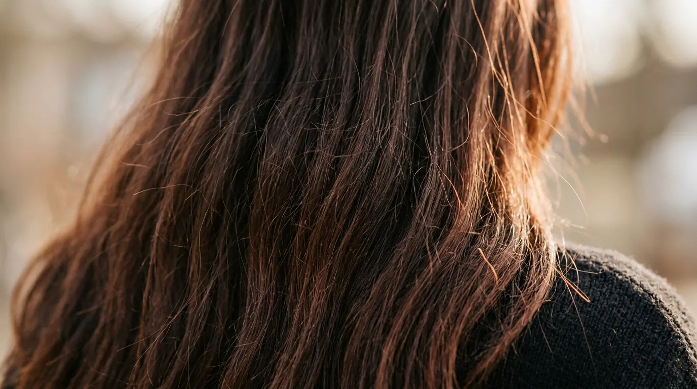 espresso brown hair in natural daylight
