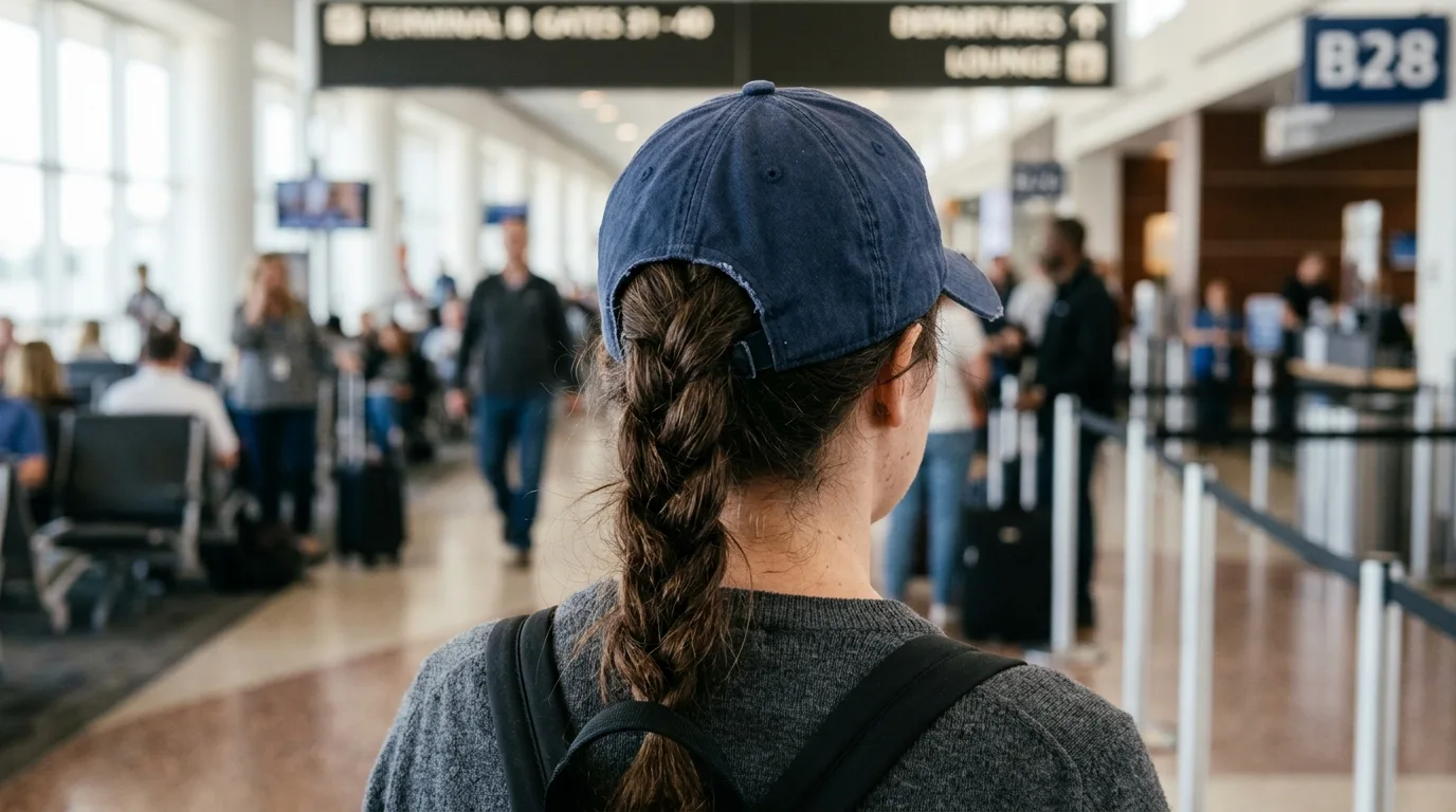 9. A cap over unwashed hair