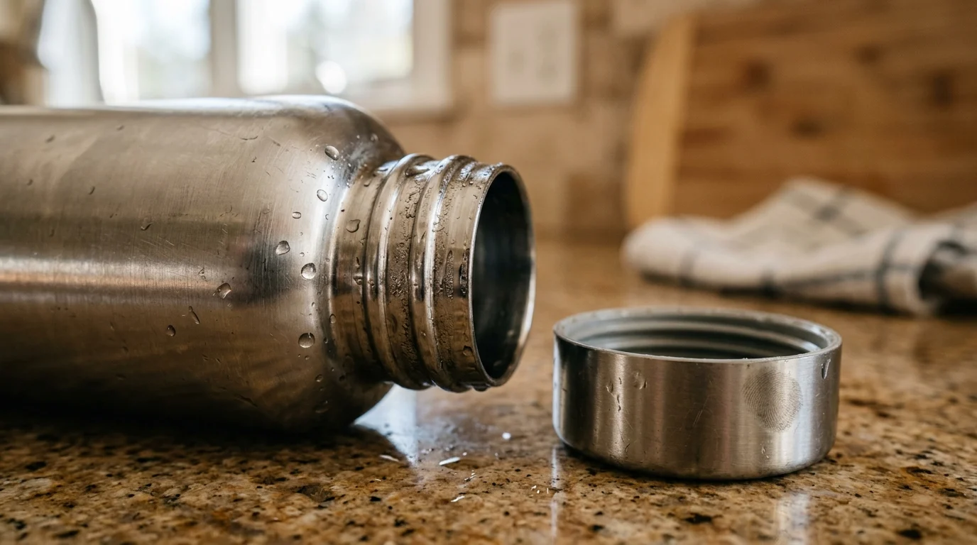 2. A refillable water bottle that does not leak
