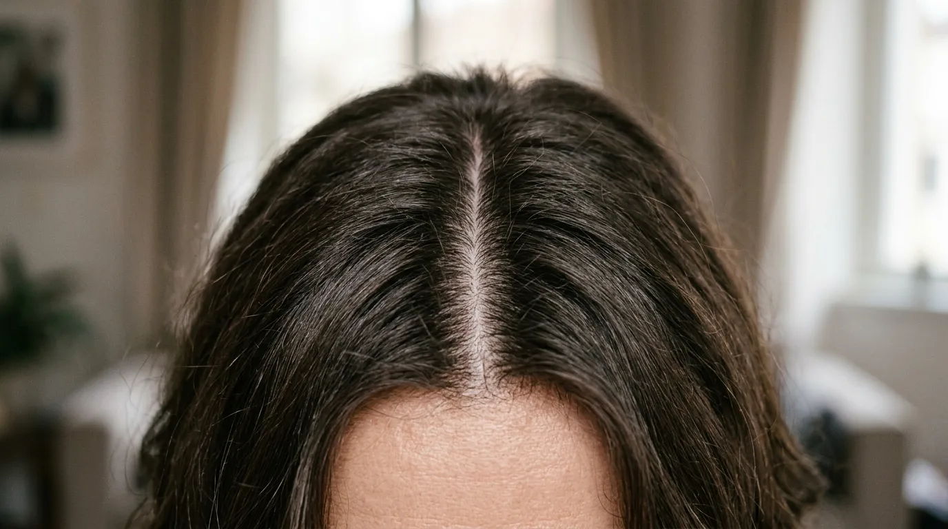 7. Add a middle part for a softer look