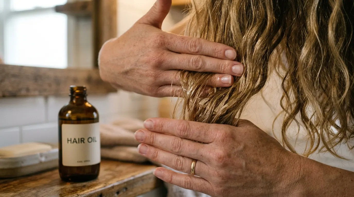 4. Apply a leave in oil before you leave the house
