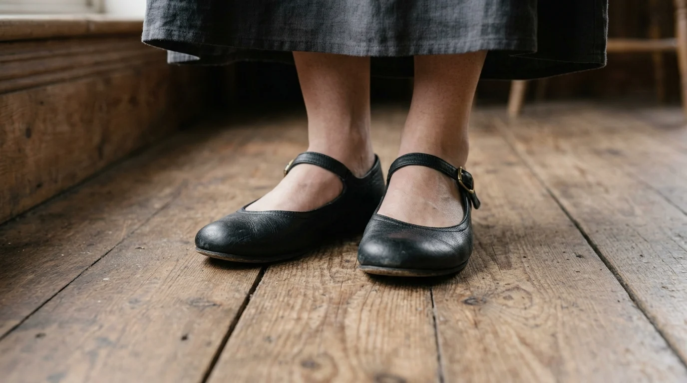 7. Ballet flats or a low block heel