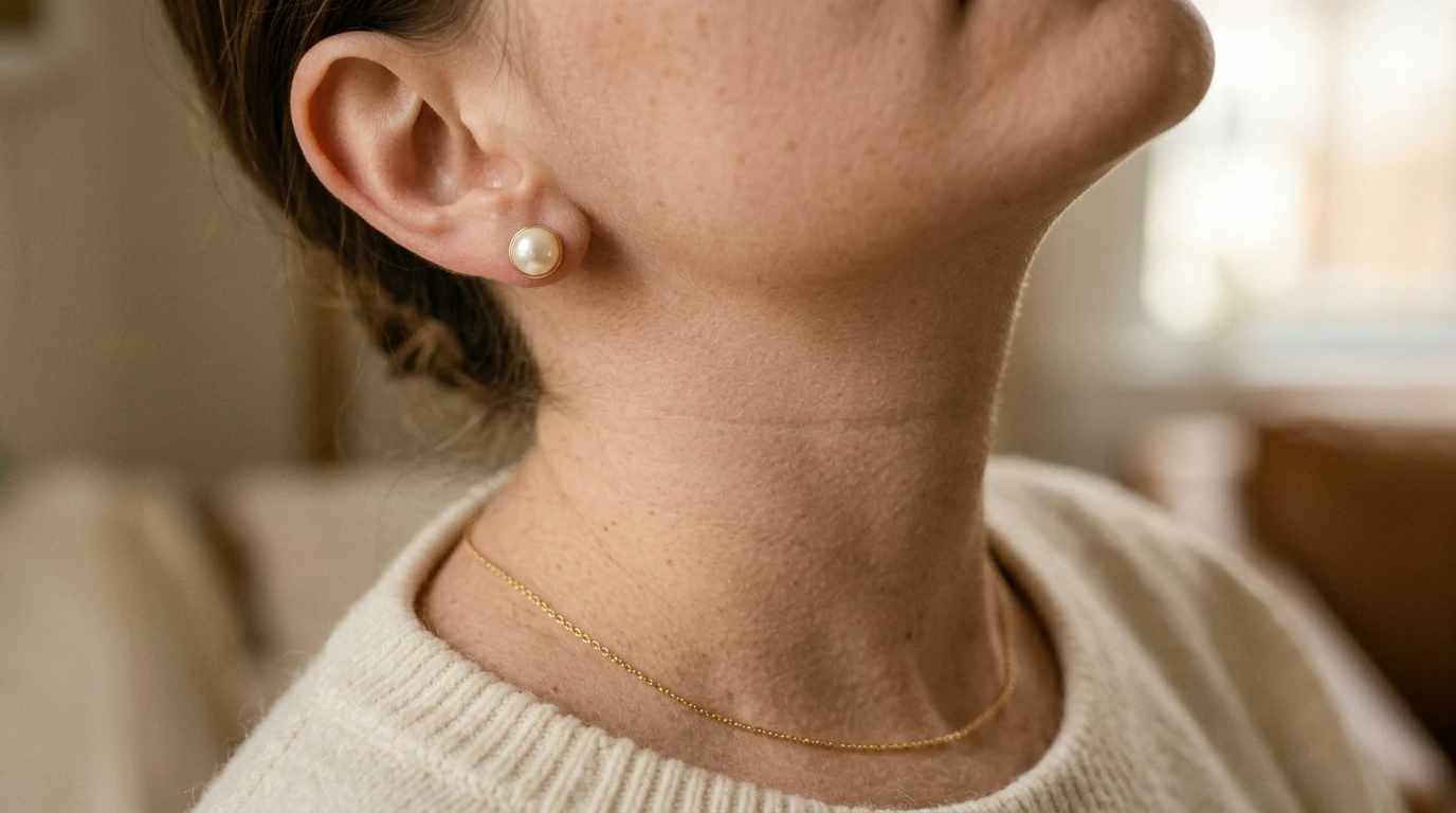 9. Delicate gold jewellery only