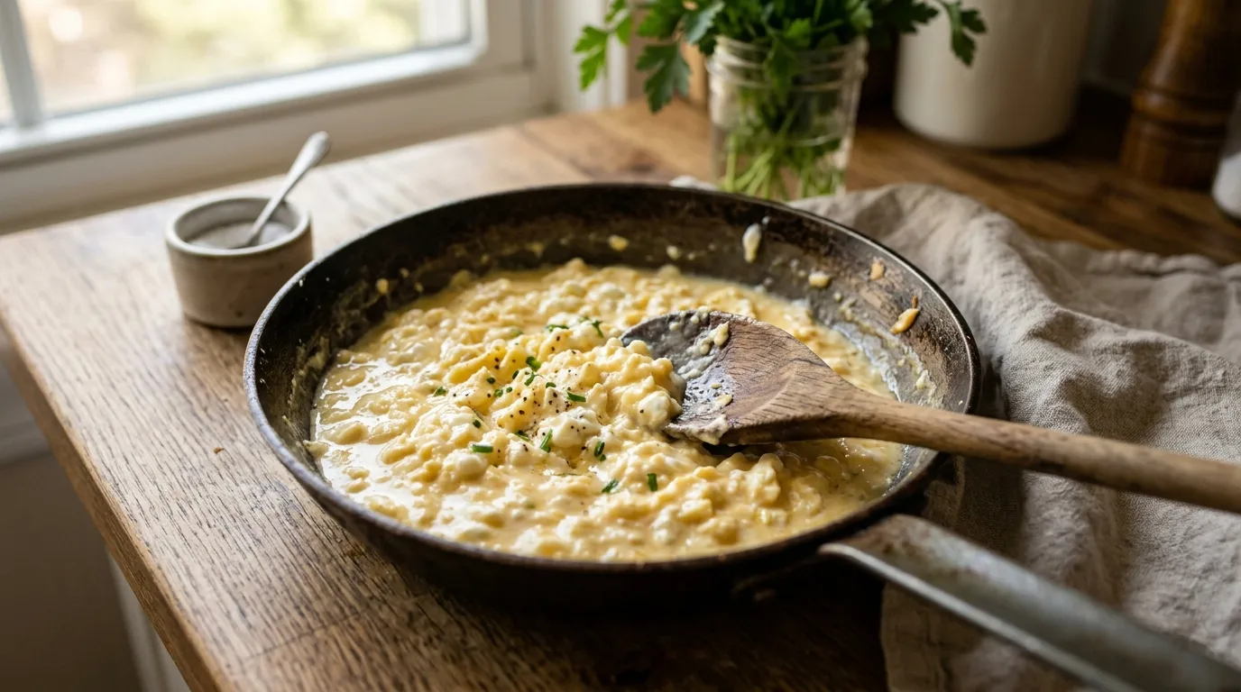 3. Egg and cottage cheese scramble