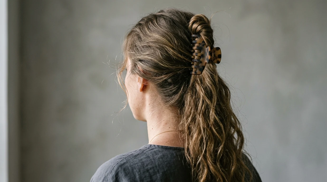 5. Half up claw clip