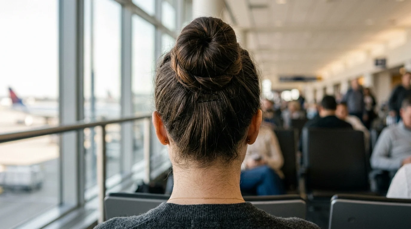 6. High bun, only if it is not a headrest flight