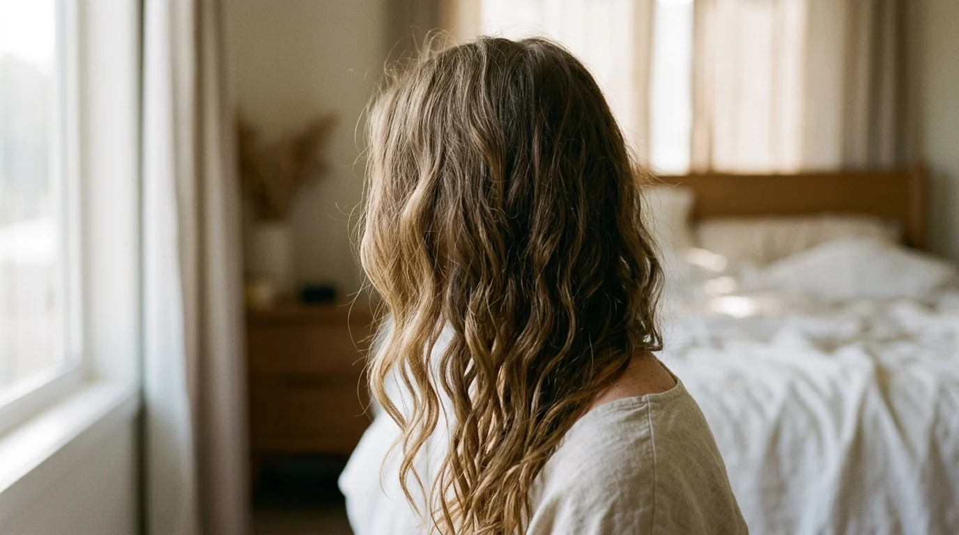 12. Loose braid overnight for waves