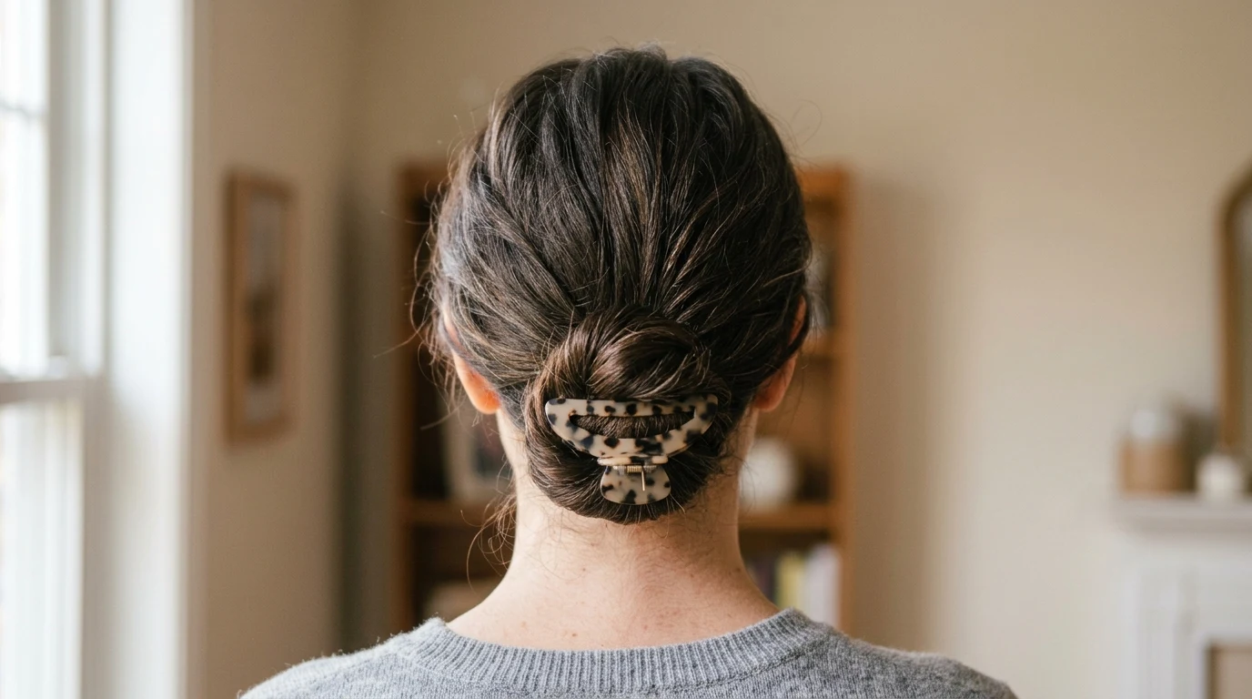 1. Loose low bun at the nape