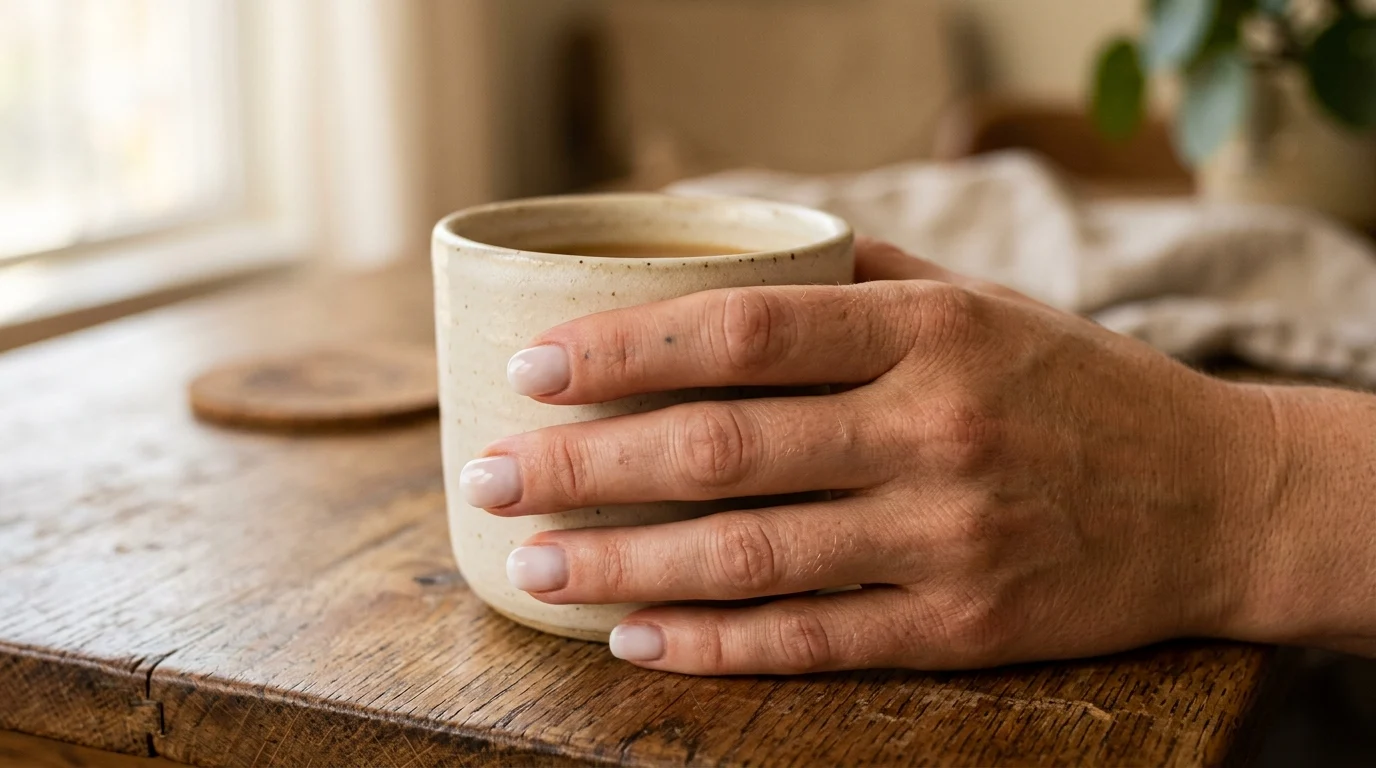 9. Milky french on short nails