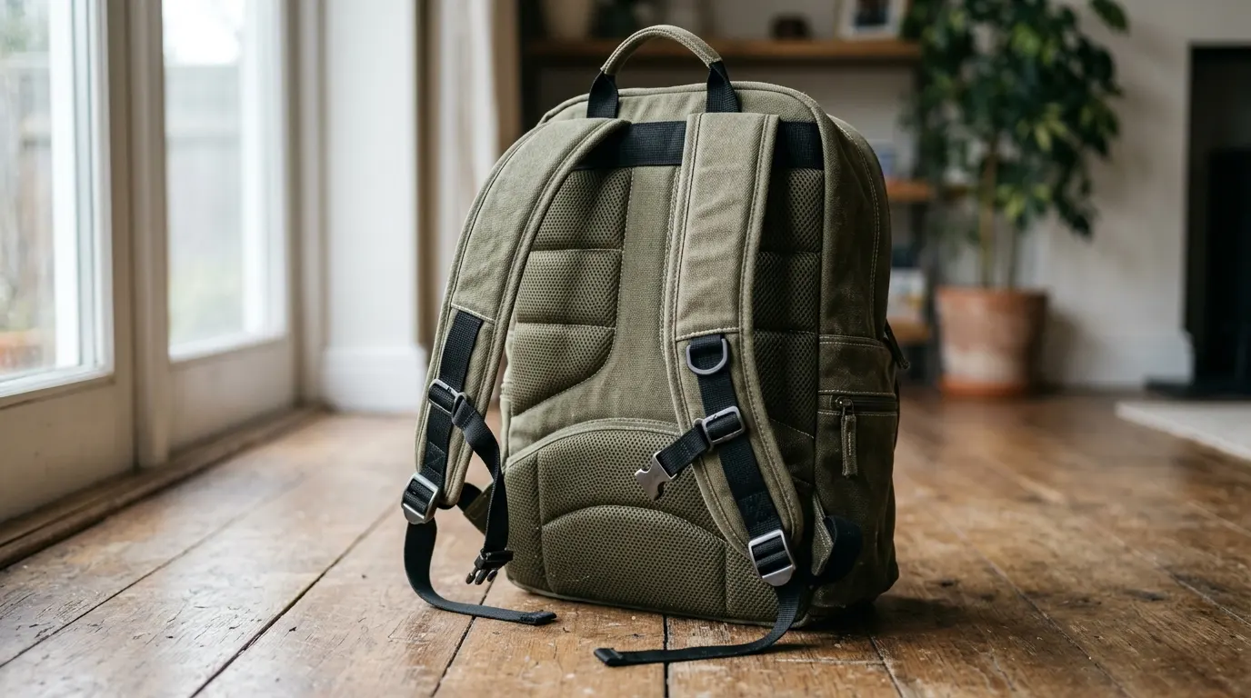 1. One good backpack with a padded back