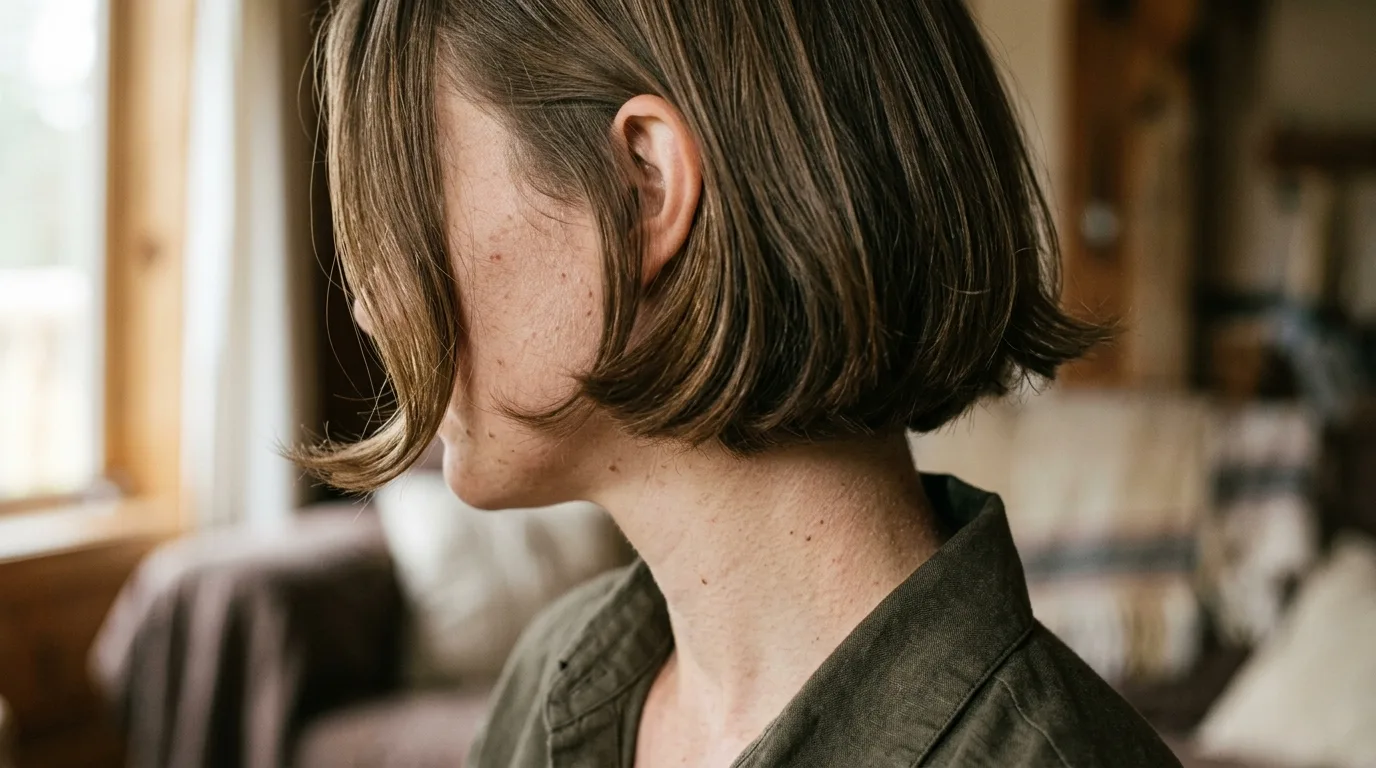 1. The length is jaw to just below