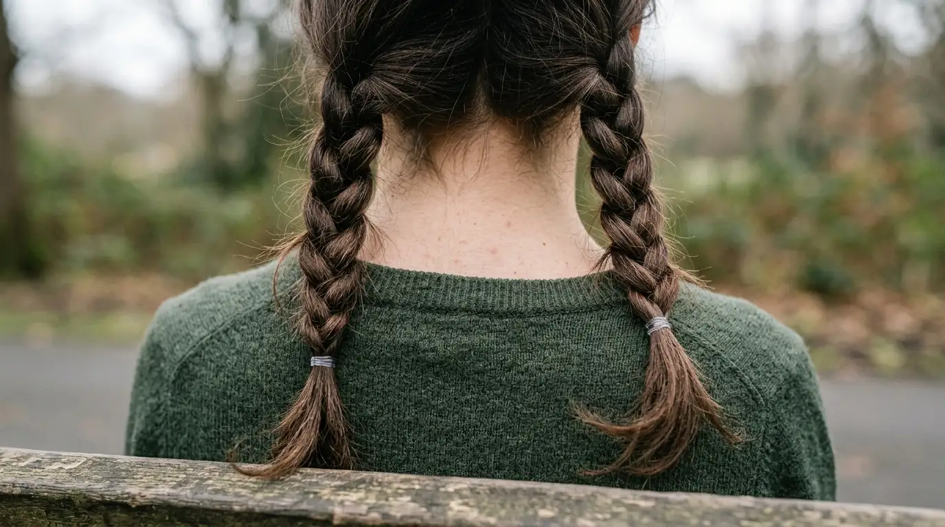 2. Two loose plaits